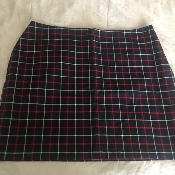 Tommy Hilfiger Dresses & Skirts - Tommy Hilfiger Woman plus size Y2K Vintage navy red Plaid Skirt 18